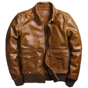 US A2 Flight Mens Bomber Genuine Leather Jacket - Etsy