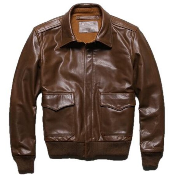 Mens a2 2025 leather jacket