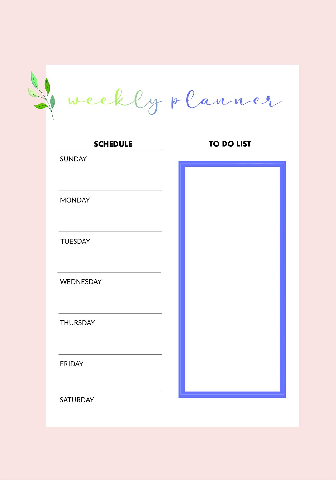 Monthly &amp; Weekly Planner 2021. Printable. Planner Set. A4 A5 | Etsy