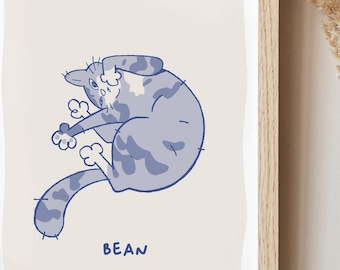 Portrait personnalisé d'animal de compagnie mal dessiné, portrait d'animal de compagnie amusant, cadeau pour amoureux des animaux de compagnie, portrait de chien personnalisé, dessin de chat laid, mauvais portrait personnalisé, drôle