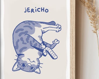 Custom Badly Drawn Pet Portrait, Fun Pet Portrait,Pet Lover Gift, Personalized Dog Portrait, Ugly Cat Drawing, Custom Bad Portrait, Funny