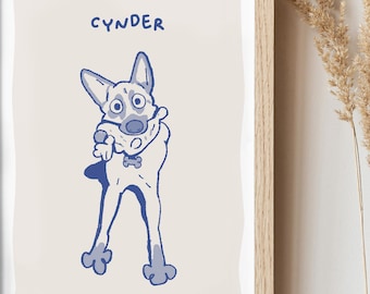 Custom Badly Drawn Pet Portrait, Fun Pet Portrait,Pet Lover Gift, Personalized Dog Portrait, Ugly Cat Drawing, Custom Bad Portrait, Funny