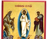Orthodox Icon of the Transfiguration of Jesus Christ on Mount Tabor