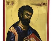 Orthodox Icon of St Mark the Evangelist on Poplar Wood