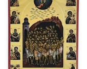 Orthodox Icon of the Forty Martyrs of Sebaste on Poplar Wood