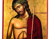 The Passion of Jesus Christ the Bridegroom of the Church with the Crown of Thorns – Orthodox Icon for Holy Week