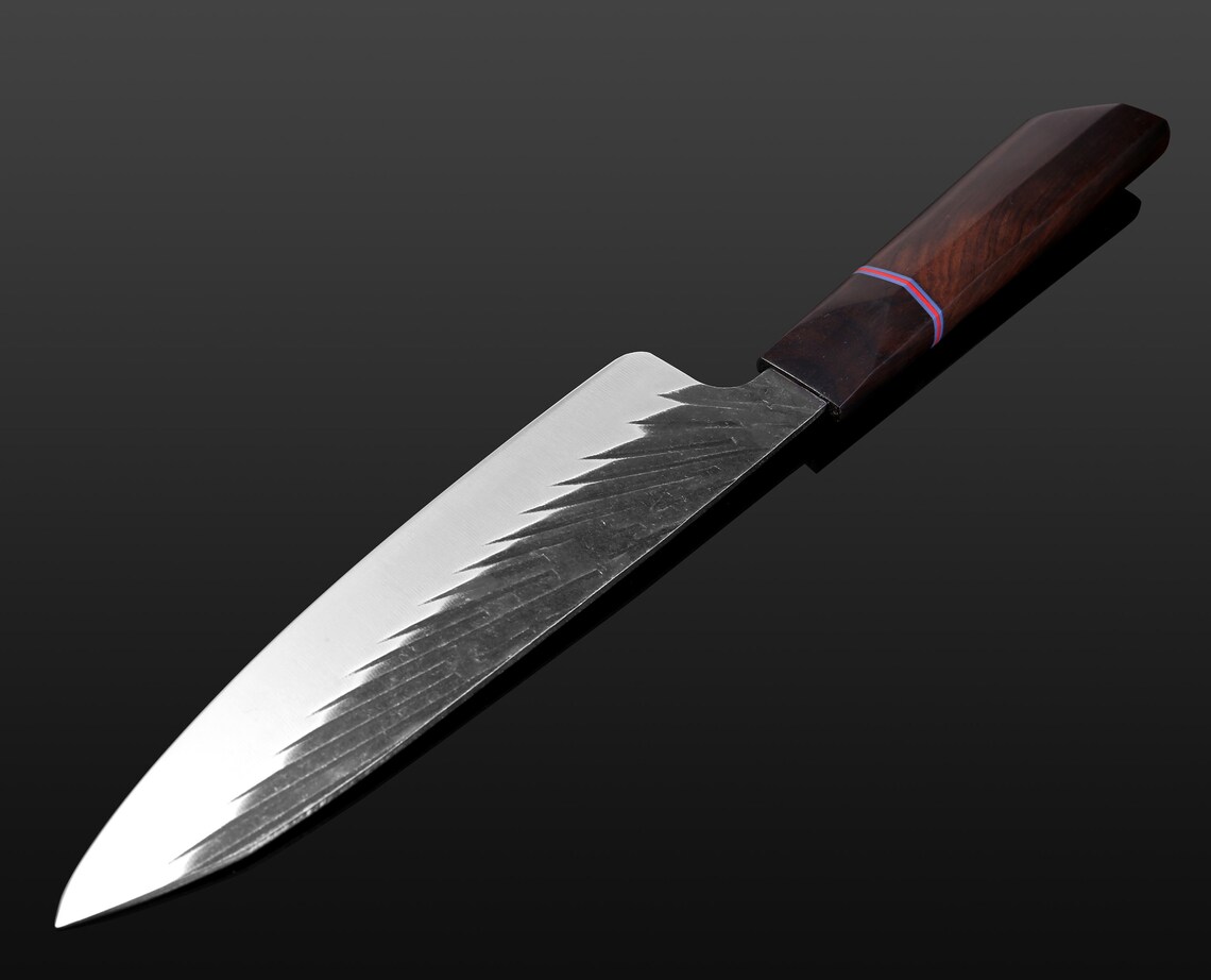 Kiritsuke Santoku Knife Set Handmade Japanese Etsy