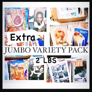 2 Lb Jumbo Ephemera Collage Pack: Vintage Paper Cutouts