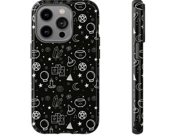 Witchy telefoonhoesje, Whimsigoth, Goth telefoonhoesje, Witchy esthetische, Witchy geschenken, iPhone Samsung Galaxy Google Pixel Case