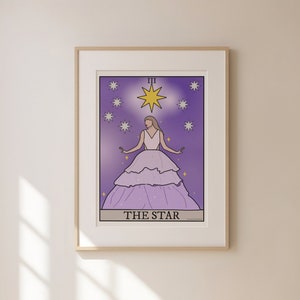 Enchanted Taylor as The Star Tarot Card Poster, Long Live Art Print, Subtle Taylor Merch, Taylor Tarot Card