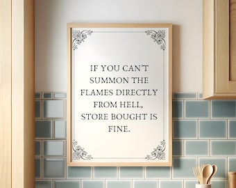 Kitchen Wall Art, Witchy Decor, Gothic Decor, Dopamine Decor, Coffee Bar Decor, Cute Apartment Decor, Dark Humor, Halloween Decor