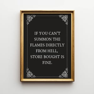 Gothic Decor, Kitchen Wall Art, Witchy Decor, Halloween Decor, Dopamine Decor, Coffee Bar Decor, Wiccan Altar Decor, Dark Humor, Witchy Room image 1