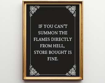 Gothic Decor, Kitchen Wall Art, Witchy Decor, Halloween Decor, Dopamine Decor, Coffee Bar Decor, Wiccan Altar Decor, Dark Humor, Witchy Room