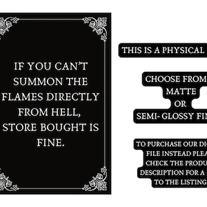 Gothic Decor, Kitchen Wall Art, Witchy Decor, Halloween Decor, Dopamine Decor, Coffee Bar Decor, Wiccan Altar Decor, Dark Humor, Witchy Room image 3