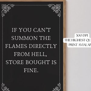 Gothic Decor, Kitchen Wall Art, Witchy Decor, Halloween Decor, Summerween, Coffee Bar Decor, Wiccan Altar Decor, Dark Humor, DIGITAL image 4