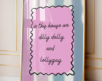 Cute and Girly Wall Decor, Whimsical Apartment Art Print, Kitchen Wall Art, Dopamine Decor, Coffee Bar Decor