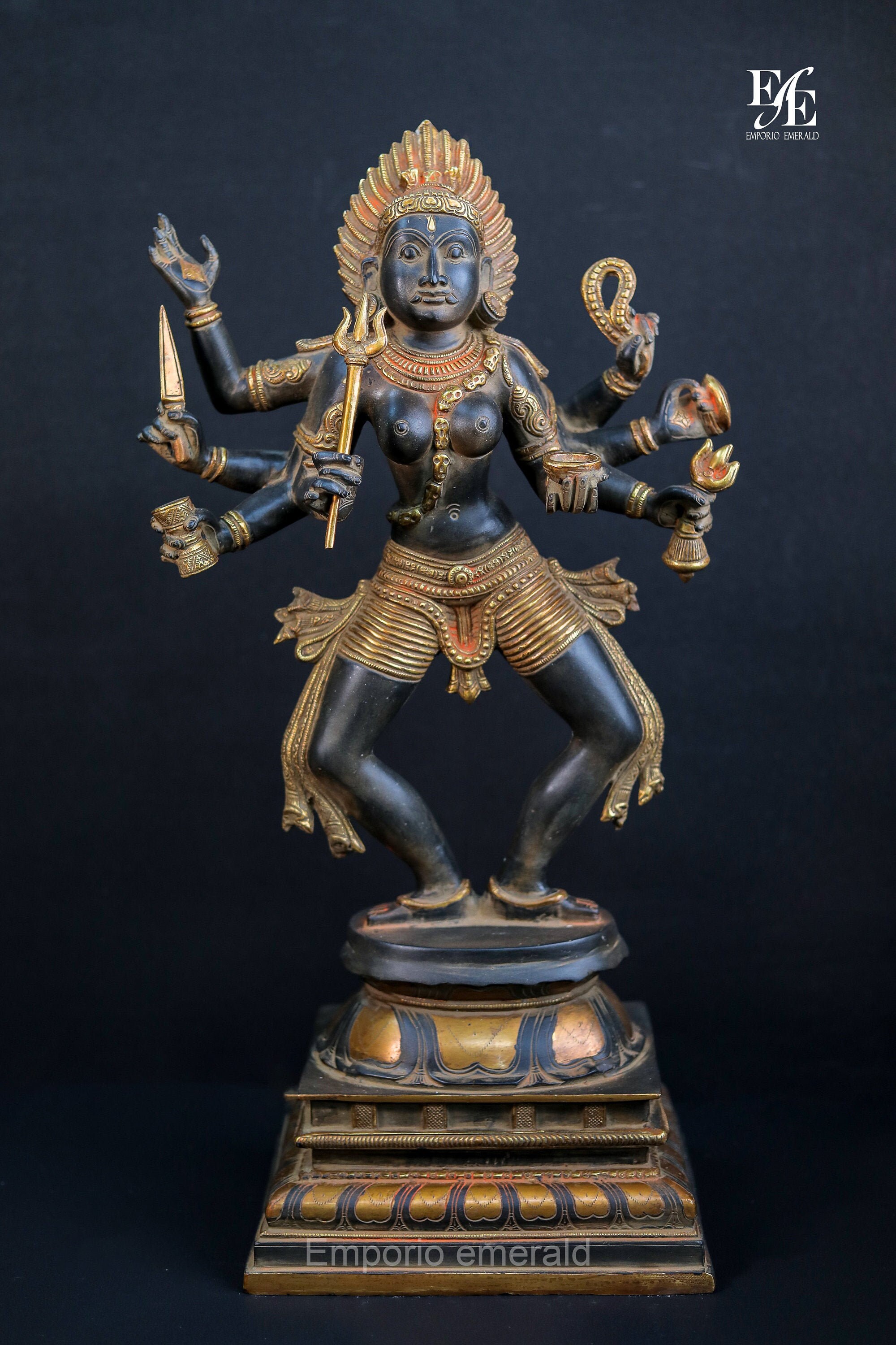 60 Cm Göttin Kali Statue Altar Idol indische Hindu Etsy