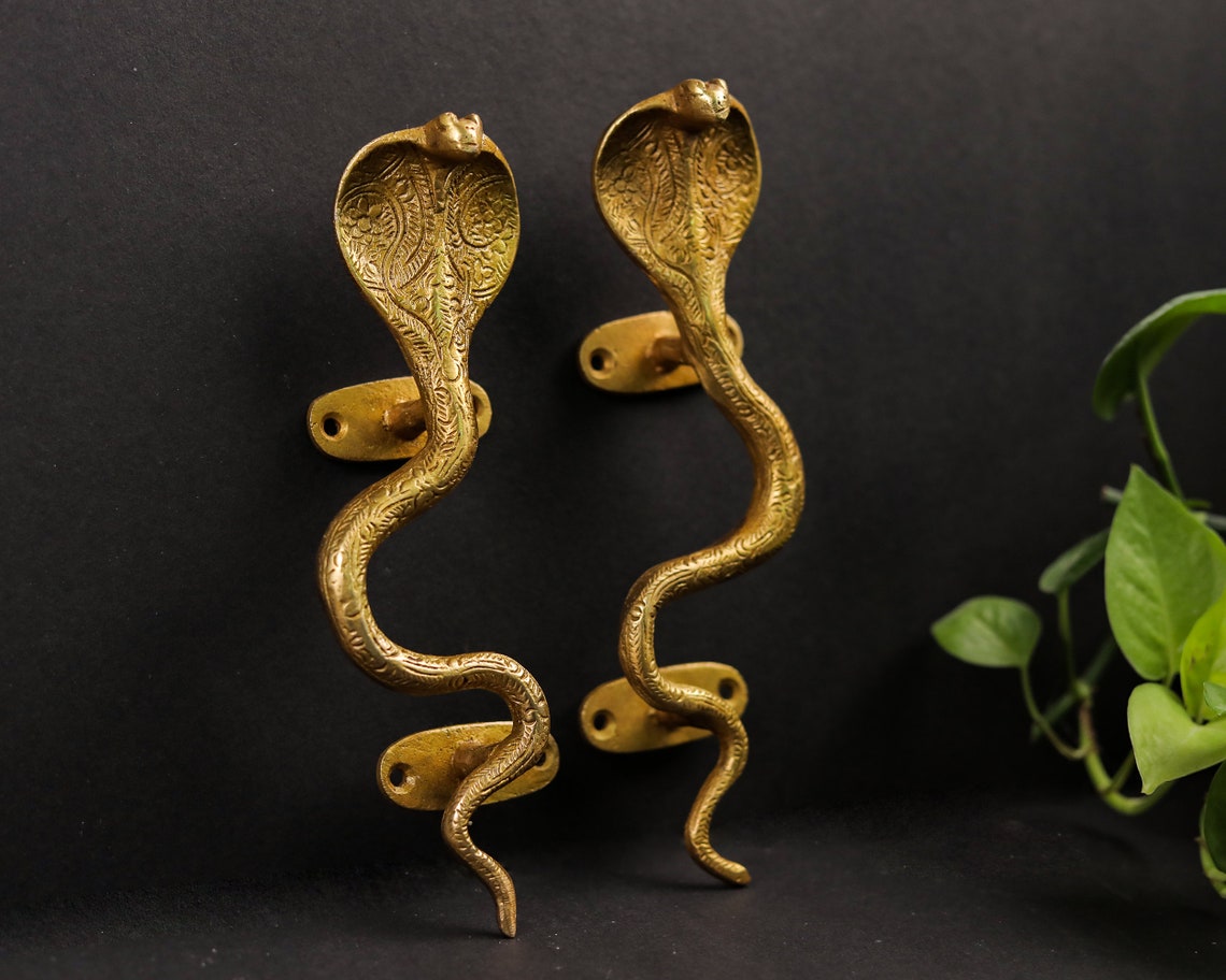 Snake Door Handle Animals Home Accessories Door Pull Handle Etsy