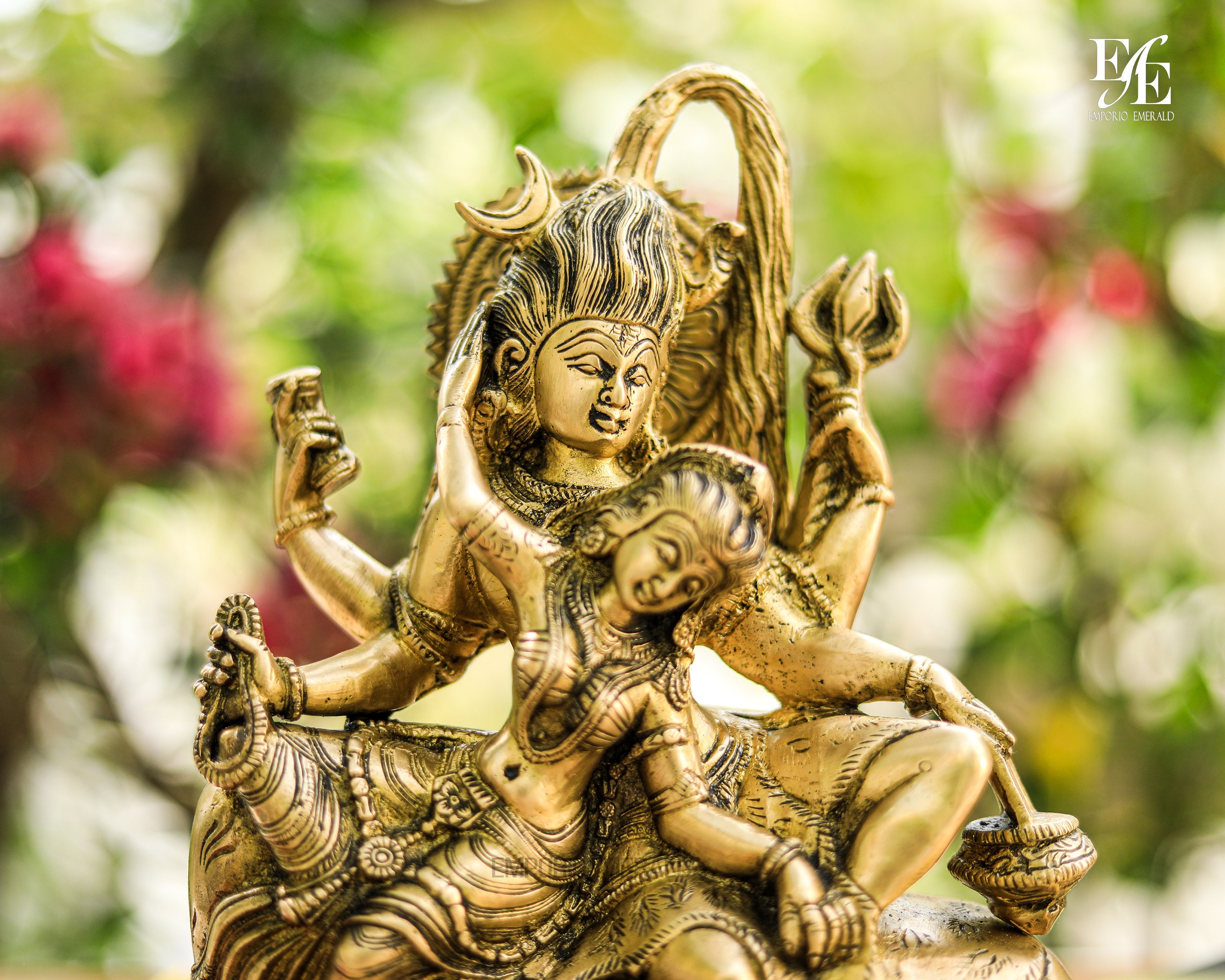 28 Cm Shiva Parvati Statue Shiv Parvati Outdoor Statues Yoga Etsy UK