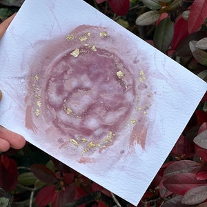 Original Custom IVF Embryo Watercolor in 5x7 or 9x12 Watercolor Paper 