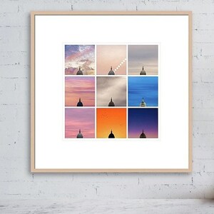 Travel Print Collage, Washington DC Print Set, Capitol Dome Wall Art, Washington DC Photo, Travel Photography Set, Washington DC Collage image 1