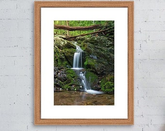 Shenandoah National Park Print, Waterfall Print, Doyles River Falls Trail, Forest Photography, Virginia Mountains Wall Art, Nature Photo Art