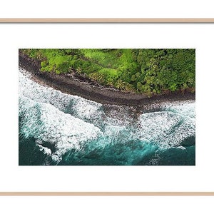 Hawaii Ocean Print, Hawaiian Photo, Travel Photography, Hawaii Wall Art, Tropical Ocean Print, Kohala Kona Coast, Hawaiian Rainforest Print image 1