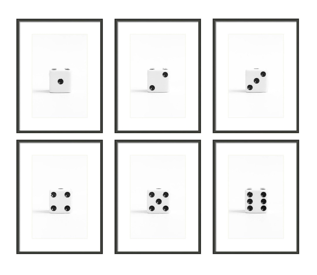 Game Room Decor, Custom Dice Wall Art, Board Game Print Set