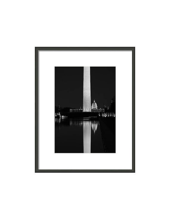 Black White Washington DC Photo Washington Monument Print | Etsy