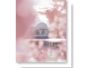 Cherry Blossom Greeting Card, Thank You Cards, Spring Flower, Cherry Blossom Card Set, Washington DC Greeting Card Set, Washington DC Cards