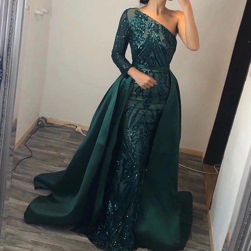Long Sleeve Mermaid Prom Dress 