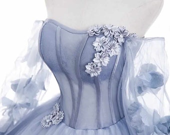 2024 Ball Gown With 3D Flower Details