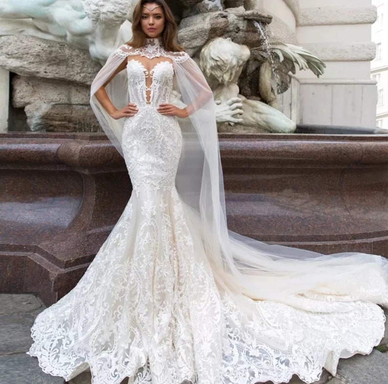 2020 NEW Lace Mermaid Wedding Dress - Etsy