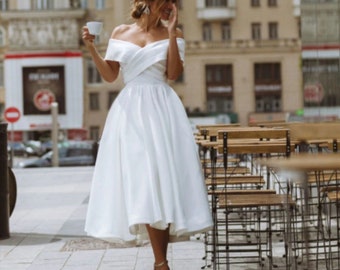 Tea-length Wedding Dress off the ...