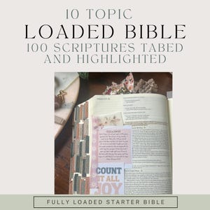 Benutzerdefinierte geladene Bibel | Handgemachtes christliches Geschenk für sie | Personalisierte Schrift Studie Bibel / Gebetsbibel | Benutzerdefinierte handgefertigte kommentierte bibel