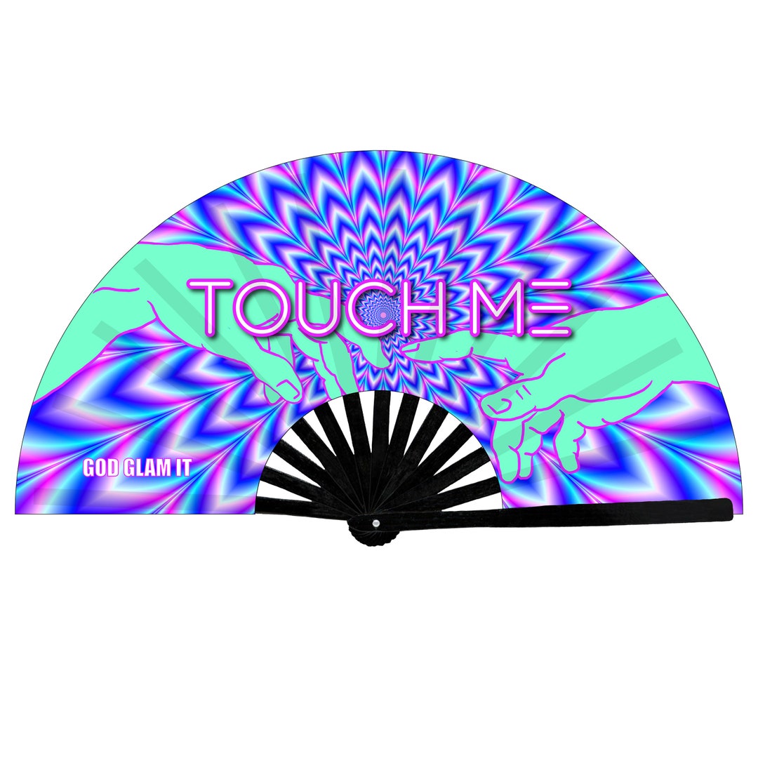 Touch Me Hand Fan Etsy