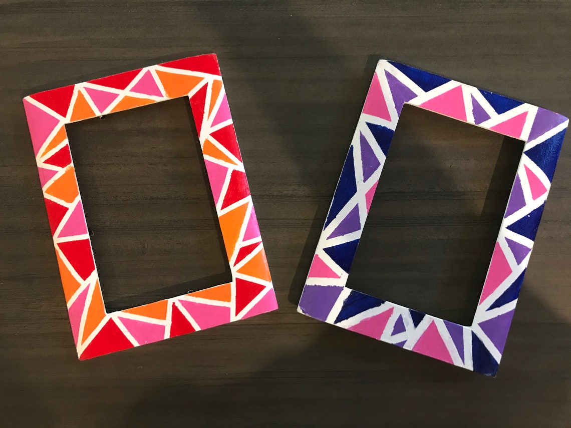 Triangle Picture Frames Etsy