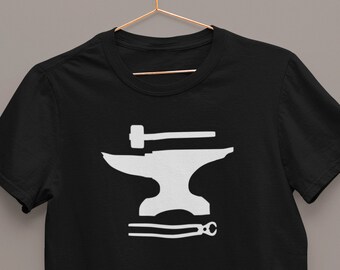 Blacksmith Anvil & Tools Short-Sleeve T-Shirt
