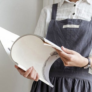 Apron, Cotton Apron, Dress style Apron ,Pinafore Apron