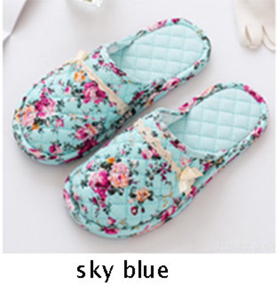 Padded Cotton Slippers, Indoor Slippers, Washable, Room Slippers, Warm
