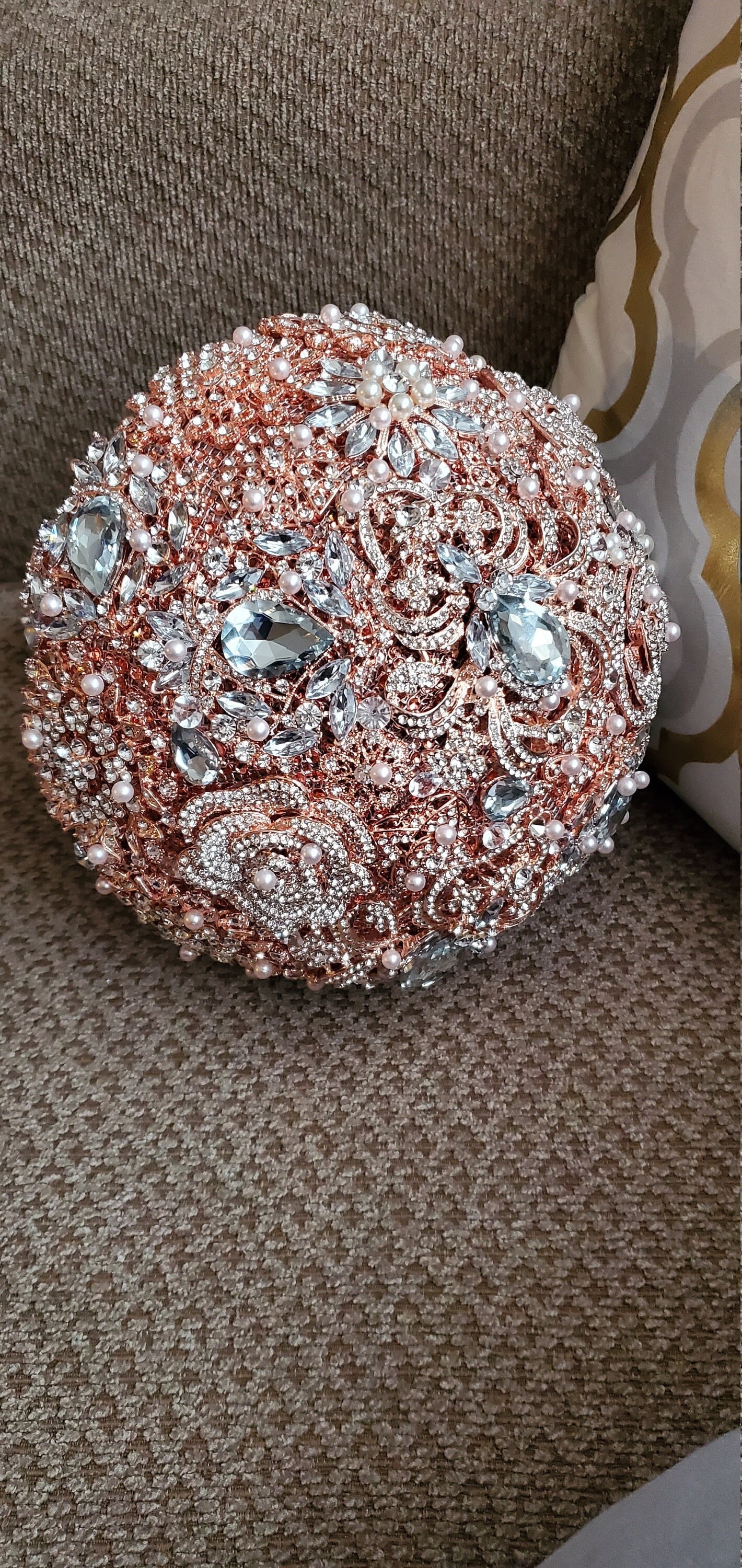 Rose Gold Crystal Bouquet