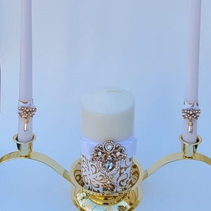 Bruiloft Eenheid Kaarsenset | Ceremoniekaarsen | Gouden Eenheid Kaarsenset | Roségouden eenheidskaarsen | Middelpunt | Bruiloft middelpunt