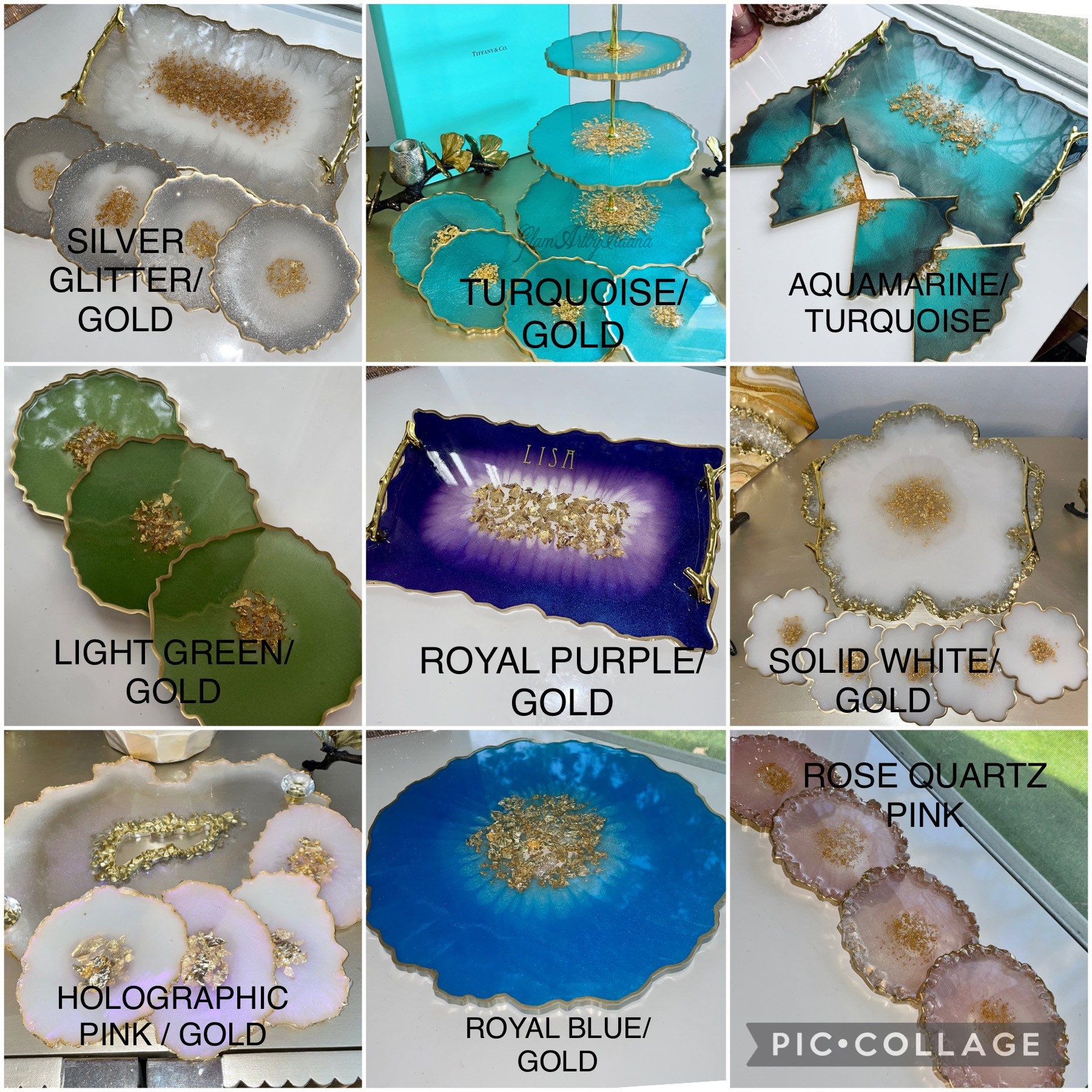 Faux Gold Nuggets | Fake Geode Crystals | Irregular Glass Crushed Stones |  Miniature Gold Nugget | Resin Agate Coaster DIY (Gold / 5 to 8mm / 10
