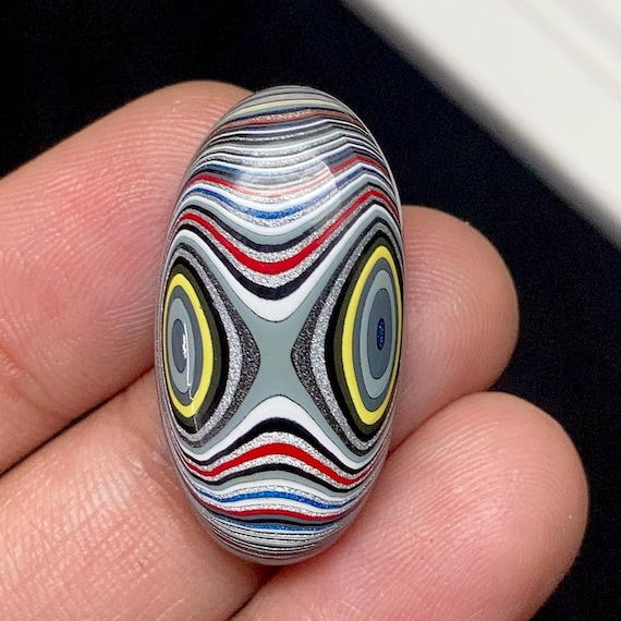 フォーダイト宝石 27x15x6mm、天然デトライトアゲート 10.15カラット