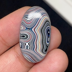 Layered Colorful Fordite Gemstone 27x15x4mm, Natural Detroite Agate 7.75crt Paint Fordite Gemstone For Jewelry, Graffiti Fordite Jewelry 369