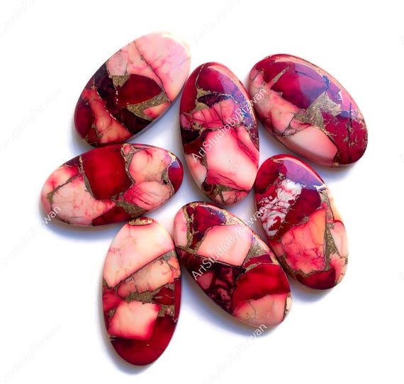 Red Rose Dahlia Mohave Copper Turquoise 14x26mm Approx, Calibrated