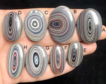 フォーダイト宝石 24x22x6mm、天然層状デトライト瑪瑙 14.55カラット
