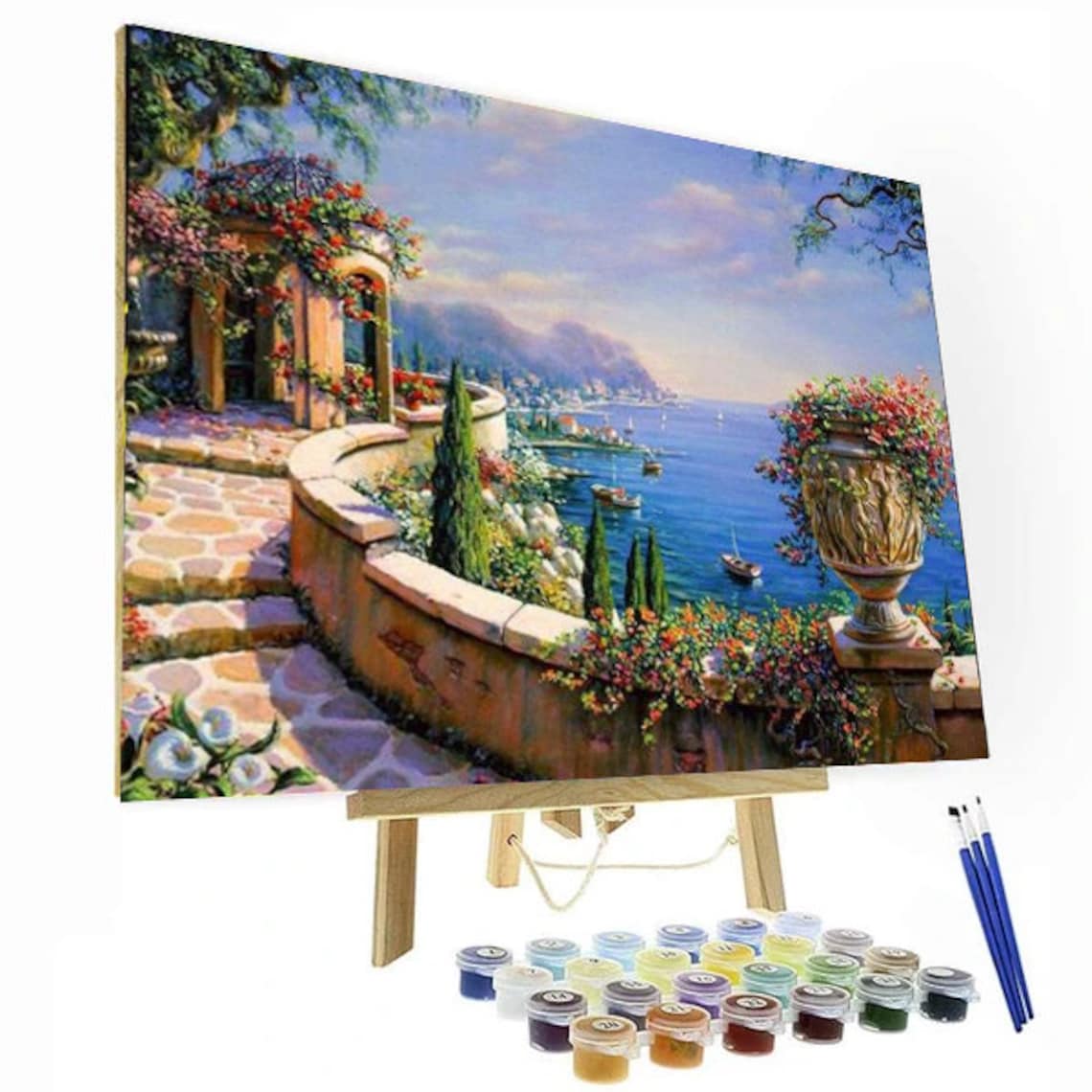 Paint By Number DIY Painting Kit Flowers Of Milan Etsy