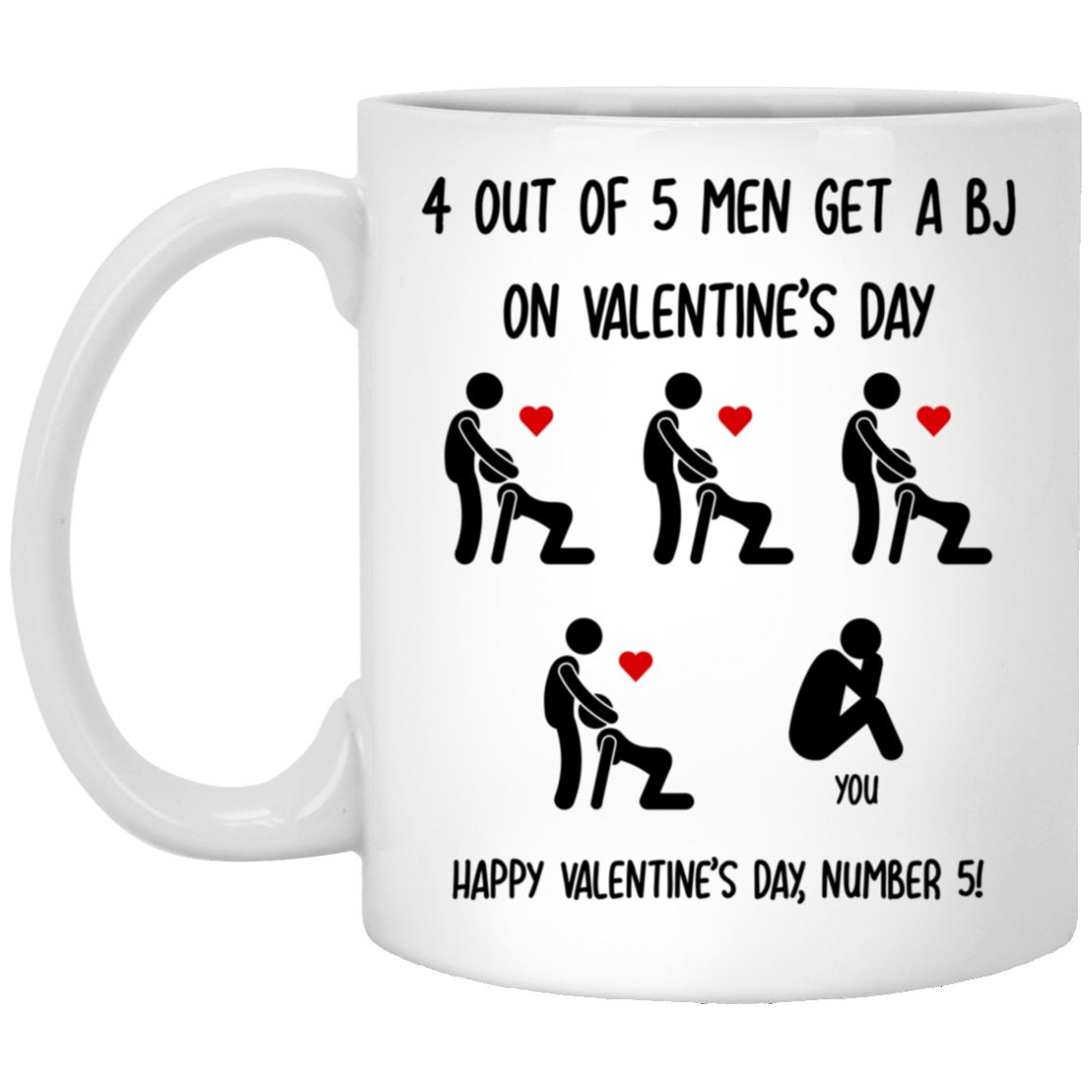 Personalized Naughty Valentines Day Coffee Mug T For Him Etsy