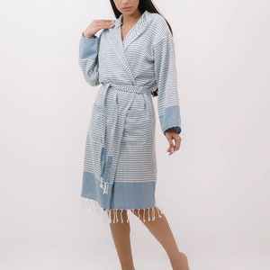 Bamboo Turkish bathrobe, Kimono robe, Bridal party robes, Dressing gown, Bathrobes for woman & for men, spa robes, Mother's Day Gift image 4